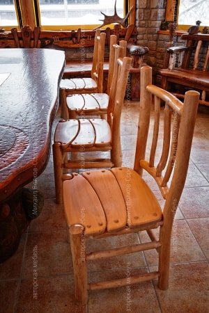 Rustic style chairs